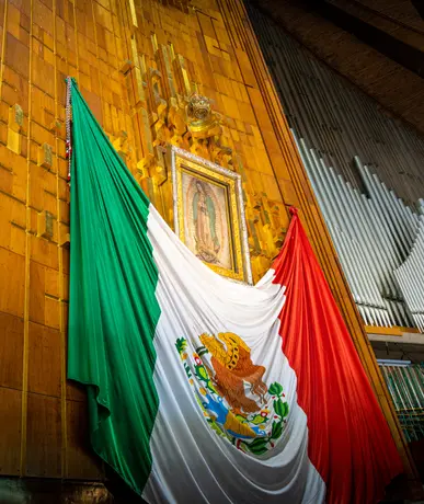 Vista interior de la Basilica de Guadalupe
